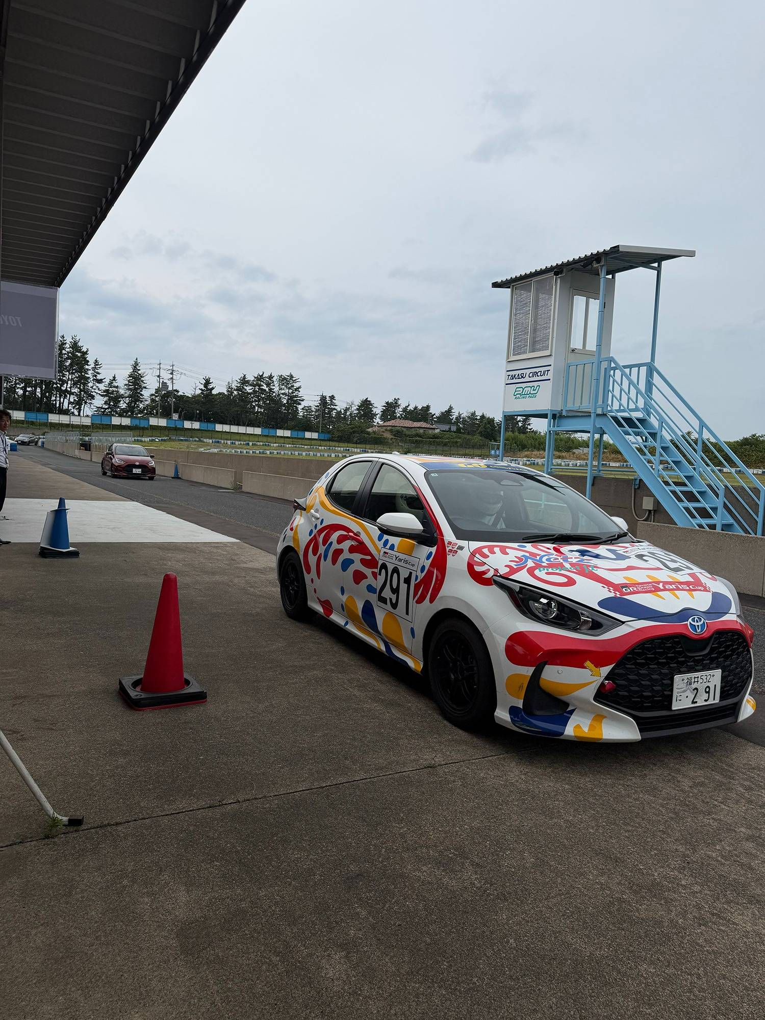 福井県立坂井高等学校　福井県立若狭東高等学校　タカスサーキット　実走行体験講習　ヤリス　ヤリスカップカー　GRヤリス