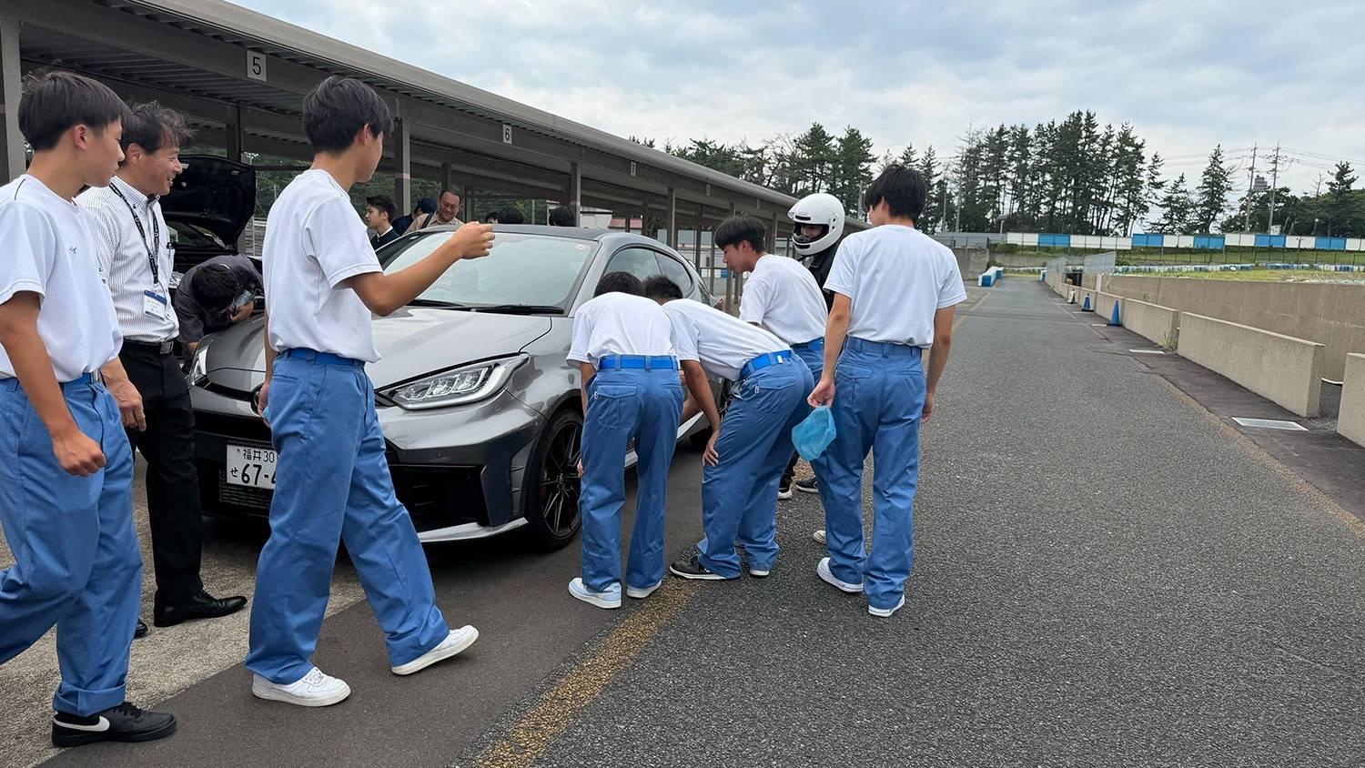 福井県立坂井高等学校　福井県立若狭東高等学校　タカスサーキット　実走行体験講習　ヤリス　ヤリスカップカー　GRヤリス
