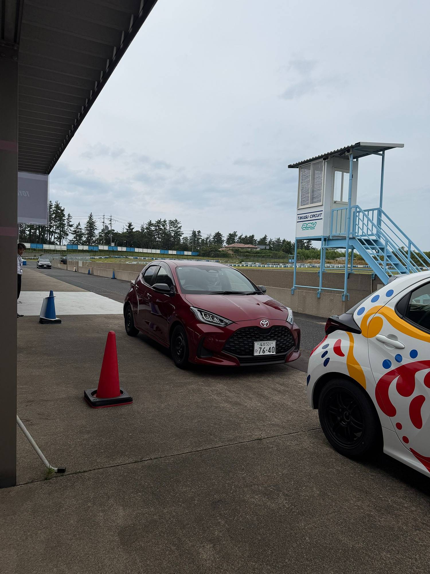 福井県立坂井高等学校　福井県立若狭東高等学校　タカスサーキット　実走行体験講習　ヤリス　ヤリスカップカー　GRヤリス